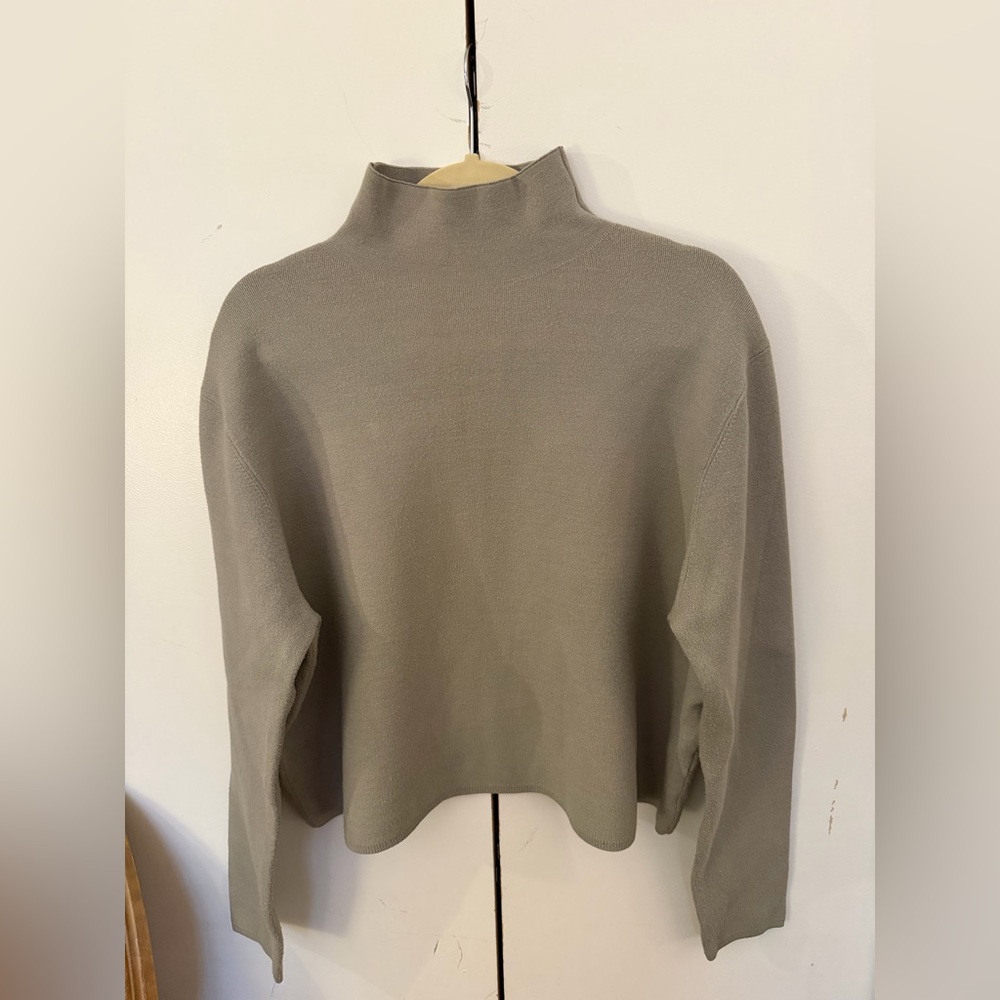 & Other Stories Taupe Cowl Neck Sweater